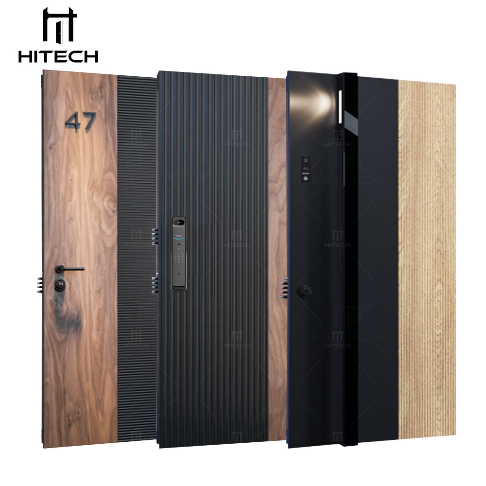 Soundproof Waterproof Solid Wooden Pivot Door