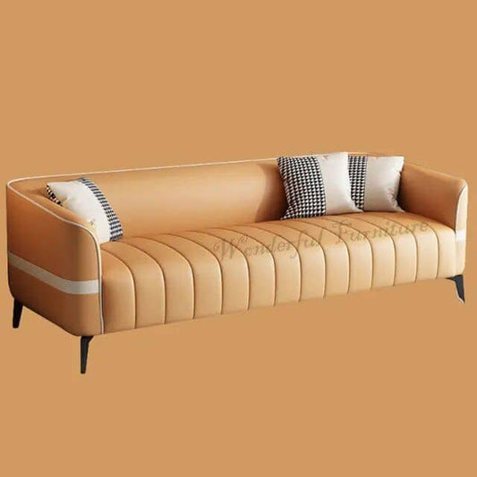 Modern Edge Leather Sofa