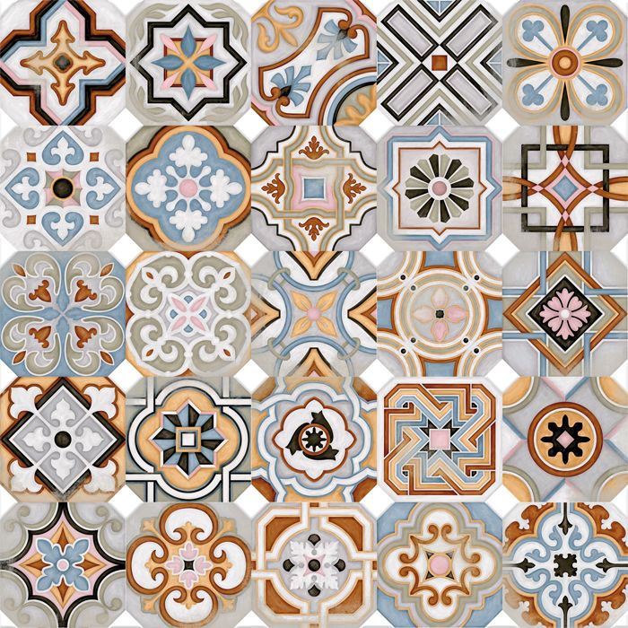 Handmade cement tile - Classical & Flora