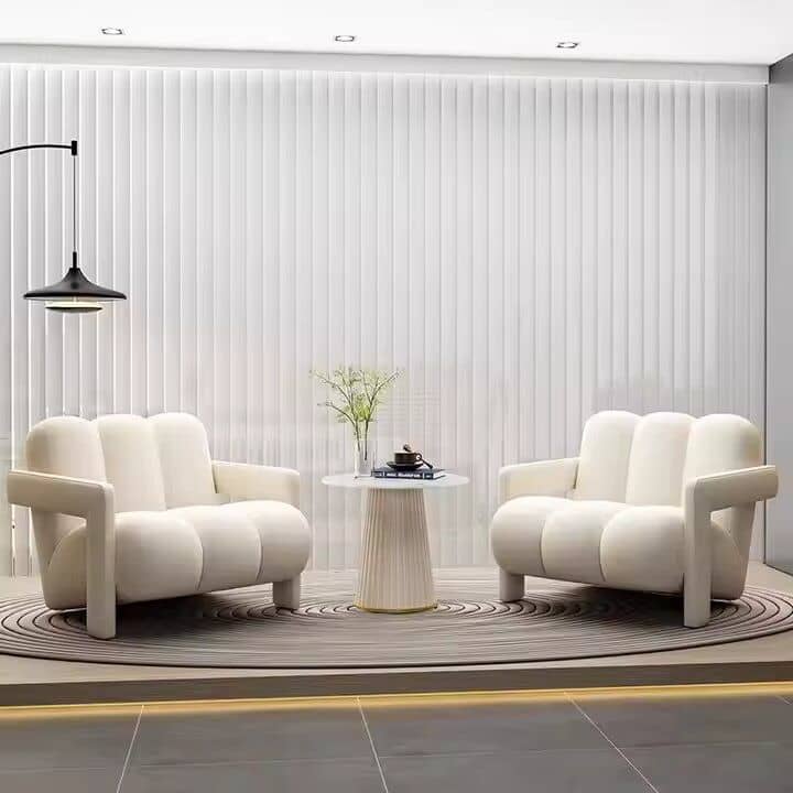 Fabric Chair With Solid Wood
