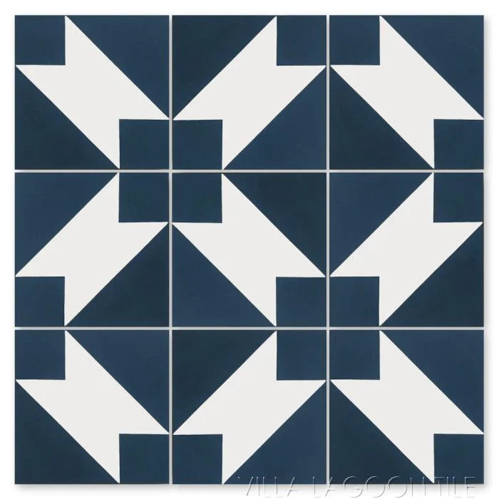 - Handmade cement tile - Geometric Designs